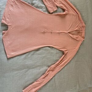 Skims Long Sleeve Henley Romper